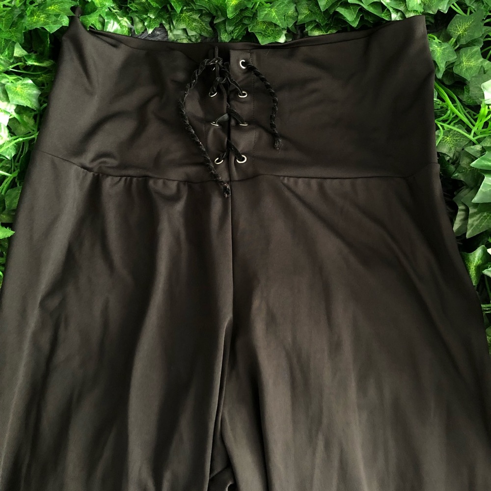 Shein plus size tie up pants